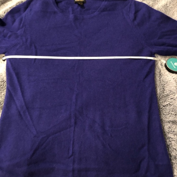 NWOT. Blue/purple Cardigan 💯 % Cashmere - Picture 6 of 7